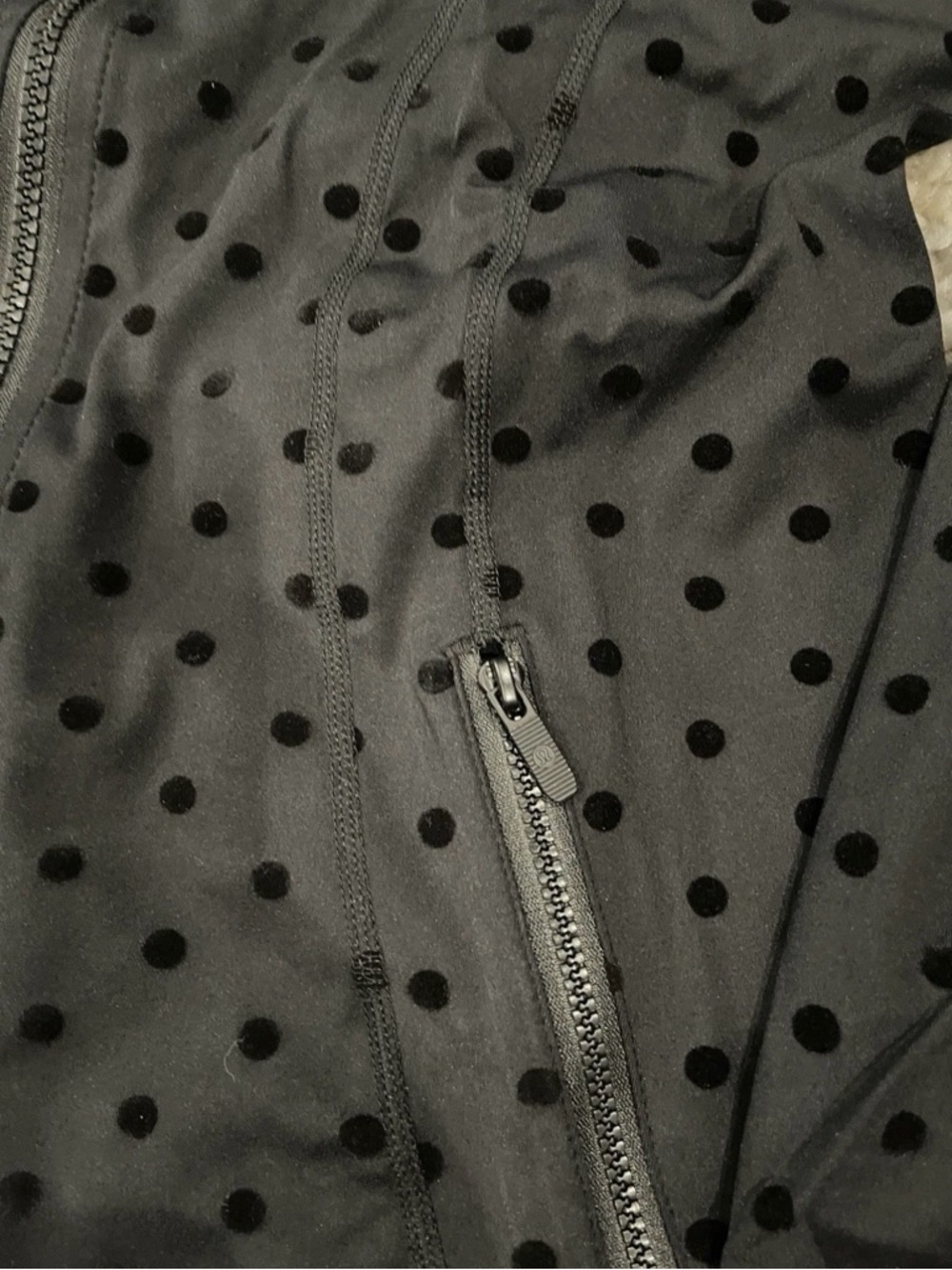 lululemon athletica Black Polka Dot Jacket & Leggings Set Size 2 - Picture 6 of 6